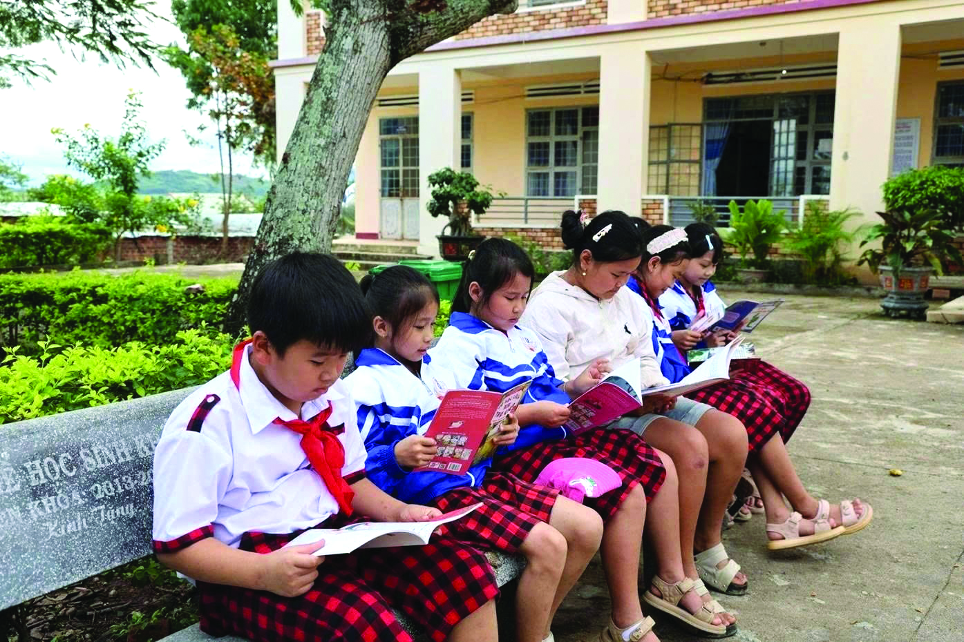 Thư viện thân thiện tại Trường TH Bùi Thị Xuân, xã Kông Bơ La, tỉnh Gia Lai.