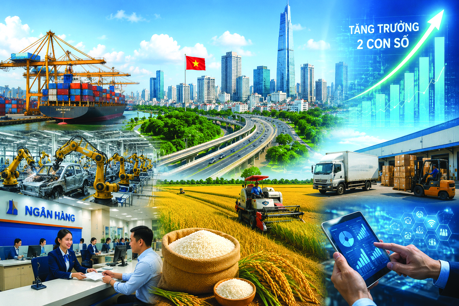 Nghị quyết số 169/NQ-CP - quyết tâm chính trị của Chính phủ nhằm thực hiện thắng lợi nhiệm vụ, mục tiêu phấn đấu cả nước tăng trưởng “2 con số” trong năm 2026 và giai đoạn 2026 - 2030